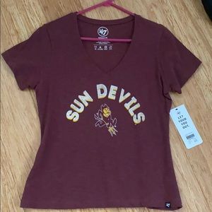 Arizona State V Neck Tee